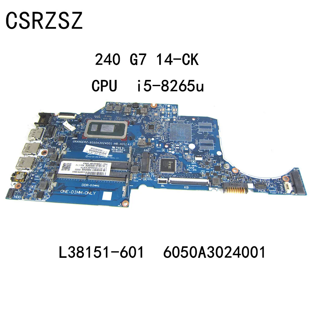 For HP 240 G7 14-CK Laptop motherboard L38151-001 L38151-601 6050A3024001 with I5-8265u CPU DDR4
For HP 240 G7 14-CK Laptop motherboard L38151-001 L38151-601 6050A3024001 with I5-8265u CPU DDR4