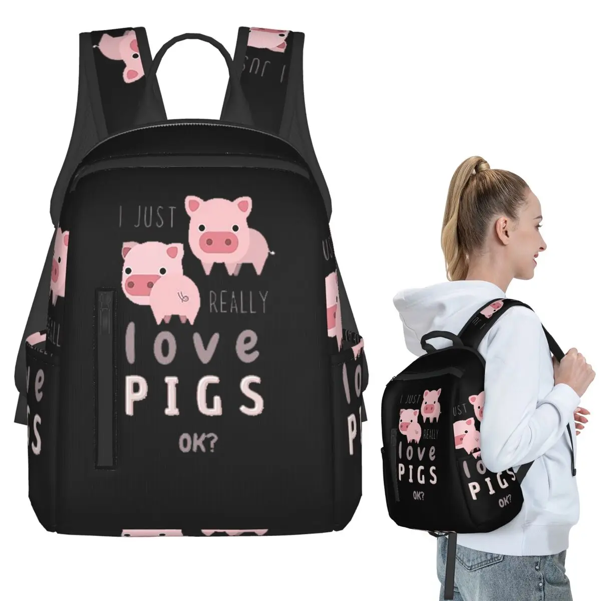 Funny Pigs For Pig Lovers Backpack Student BookBag Children School Bag Laptop Shoulder Bags Boys Girls
Funny Pigs For Pig Lovers Backpack Student BookBag Children School Bag Laptop Shoulder Bags Boys Girls