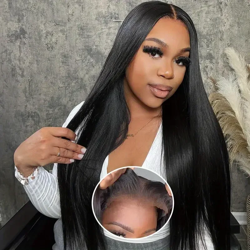 30 Inch Straight 6x4 5x5 Glueless Wigs Human Hair 13x6 Lace Frontal Wig HD 13x4 Lace Front Wigs Brazilian 180% Density For Women
30 Inch Straight 6x4 5x5 Glueless Wigs Human Hair 13x6 Lace Frontal Wig HD 13x4 Lace Front Wigs Brazilian 180% Density For Women