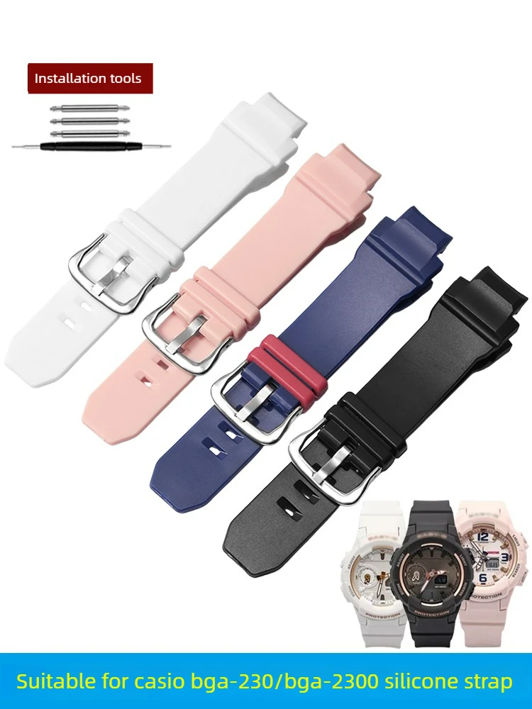 Suitable for Casio BABY-G Series BGA-230 BGA-2300 Girls' Generation Series Silicone Watch Strap Women
Suitable for Casio BABY-G Series BGA-230 BGA-2300 Girls' Generation Series Silicone Watch Strap Women