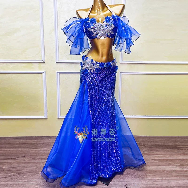 Belly Dance Costume Set Customized Bright Diamond Bra+rhinestone Split Long Skirt 2pcs Women Oriental Dance Performance Costumes
Belly Dance Costume Set Customized Bright Diamond Bra+rhinestone Split Long Skirt 2pcs Women Oriental Dance Performance Costumes