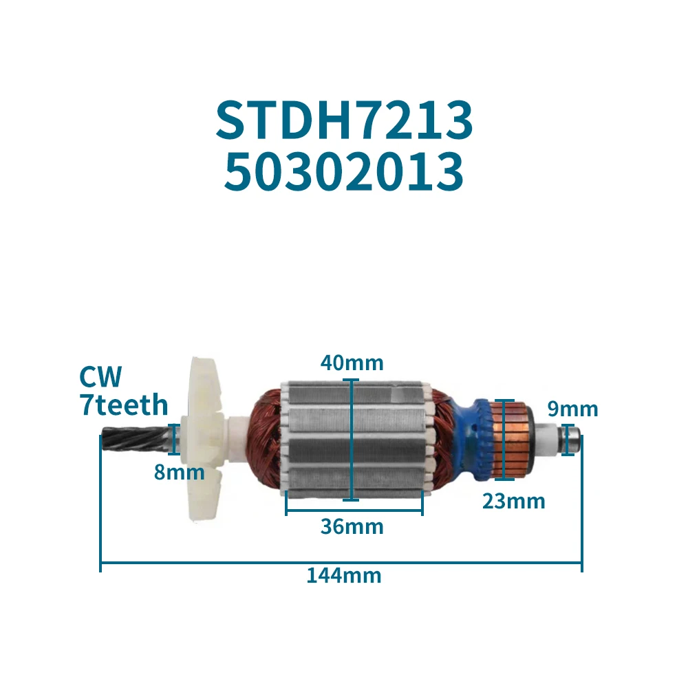 Якорь AC220-240V для Stanley STDH7213 50302013 Режущий станок Ротор Якорь Статор Катушка Мотор Электроинструменты Аксессуары
Якорь AC220-240V для Stanley STDH7213 50302013 Режущий станок Ротор Якорь Статор Катушка Мотор Электроинструменты Аксессуары
