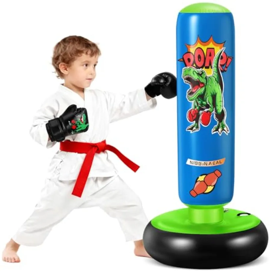 Punching Bag for,47" Stable Iatable Boxing Bag for Ages 3-6, Dinosaur Punching Bag Toy and Gifts for Boys and Girls with Gloves
Punching Bag for,47" Stable Iatable Boxing Bag for Ages 3-6, Dinosaur Punching Bag Toy and Gifts for Boys and Girls with Gloves