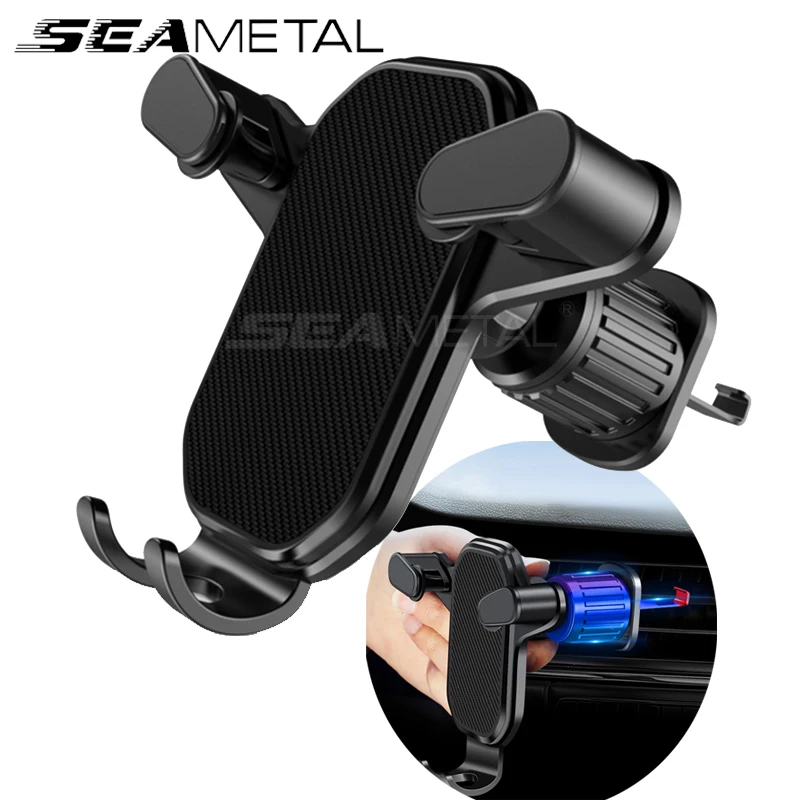 SEAMETAL Universal Car Phone Holder Gravity Air Vent Mount Mobile Phone Stand GPS Support in Car for Samsung Xiaomi Huawei
SEAMETAL Universal Car Phone Holder Gravity Air Vent Mount Mobile Phone Stand GPS Support in Car for Samsung Xiaomi Huawei