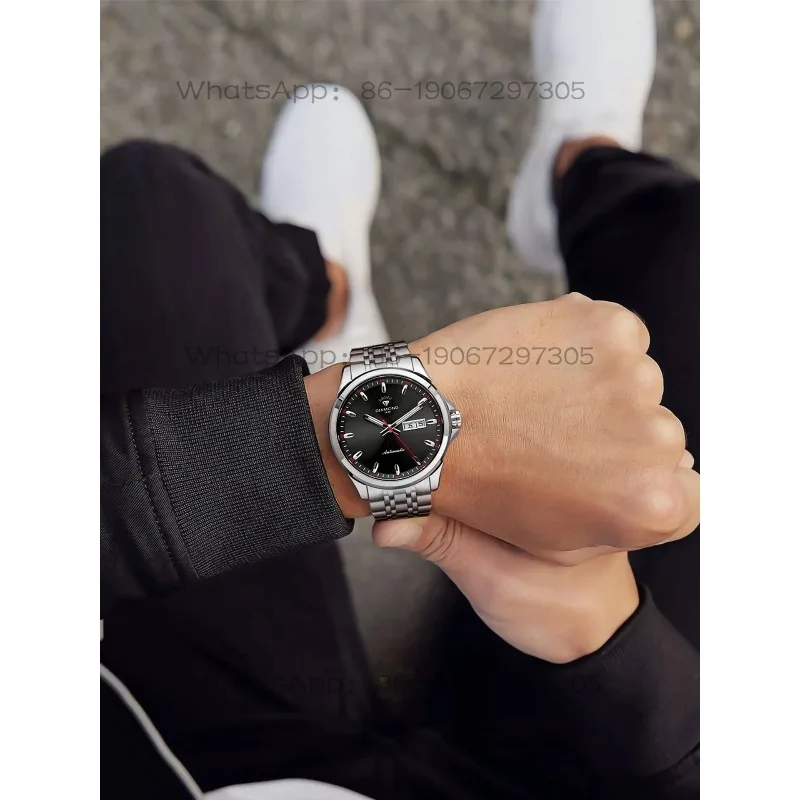 Shanghai Watch Men's Automatic Watch Red Needle Luminous Waterproof 103
Shanghai Watch Men's Automatic Watch Red Needle Luminous Waterproof 103