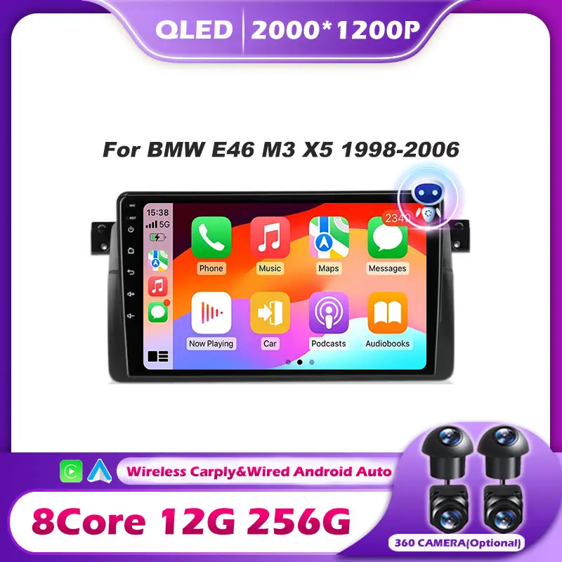 Android Car Radio For BMW E46 M3 X5 1998-2006 Multimedia Video Player GPS 4G Carplay Auto Stereo RDS DSP NO 2 DIN DVD Head Unit
Android Car Radio For BMW E46 M3 X5 1998-2006 Multimedia Video Player GPS 4G Carplay Auto Stereo RDS DSP NO 2 DIN DVD Head Unit