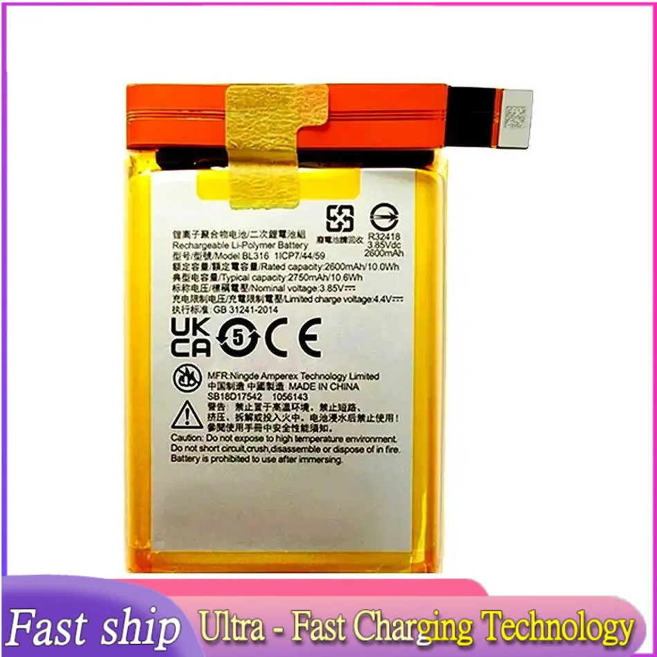 Long-Lasting 2750mAh For Lenovo Saver 2PRO L70081 Gaming Phone BL316 Mobile Phone Battery
Long-Lasting 2750mAh For Lenovo Saver 2PRO L70081 Gaming Phone BL316 Mobile Phone Battery