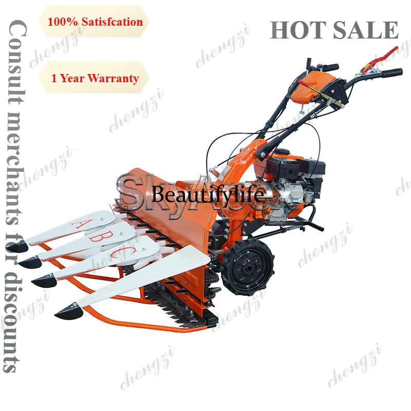 M81 Walk Behind Self Propelled Mini Harvester Household Portable Forage Corn Wheat Rice Cutting And Swathing Farm Machine
M81 Walk Behind Self Propelled Mini Harvester Household Portable Forage Corn Wheat Rice Cutting And Swathing Farm Machine