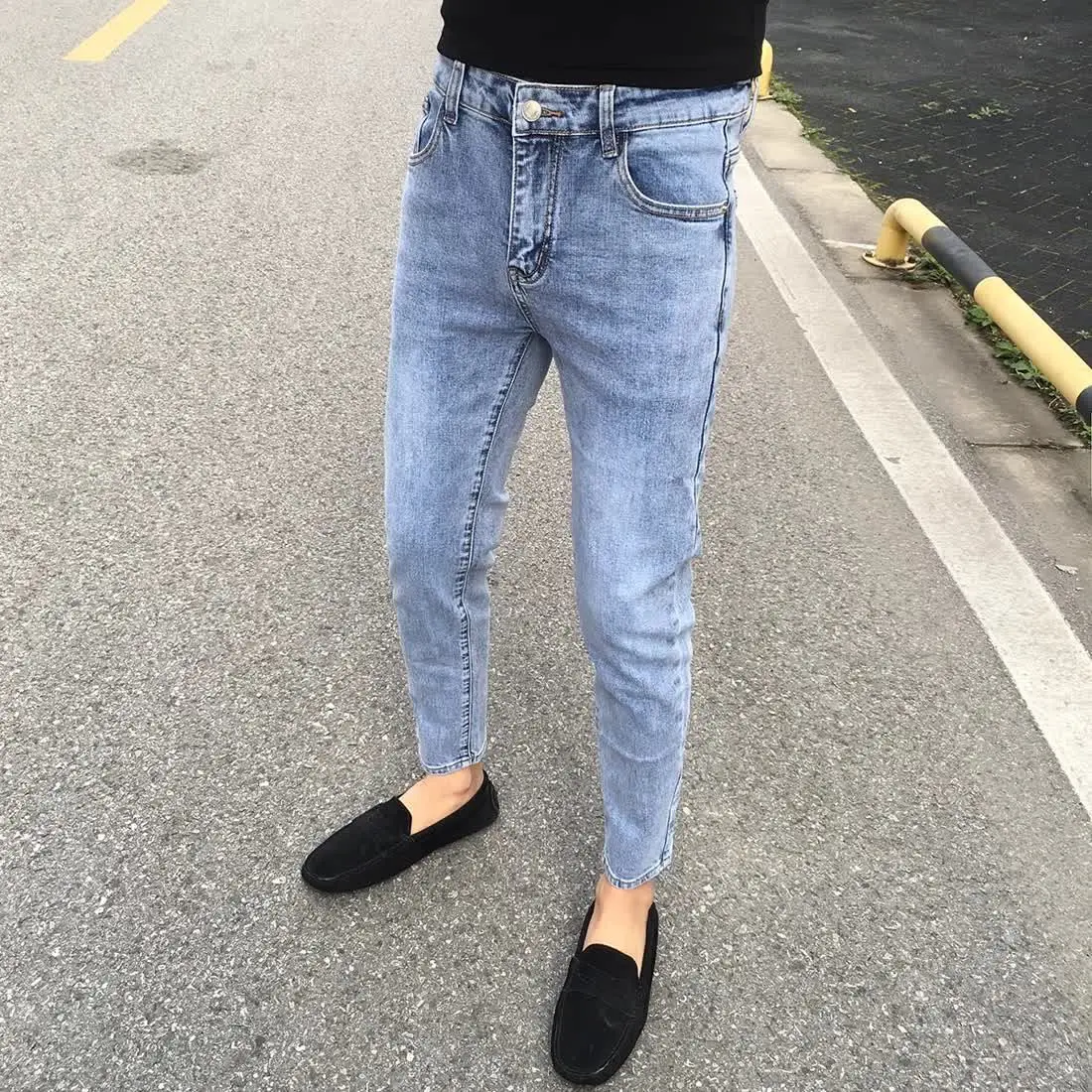 2024 Spring and Autumn Men's Jeans Denim Pencil Pants Casual Slim Fit Skinny Korean Brand Elastic Luxury Clothing Trendy Jeans
2024 Spring and Autumn Men's Jeans Denim Pencil Pants Casual Slim Fit Skinny Korean Brand Elastic Luxury Clothing Trendy Jeans