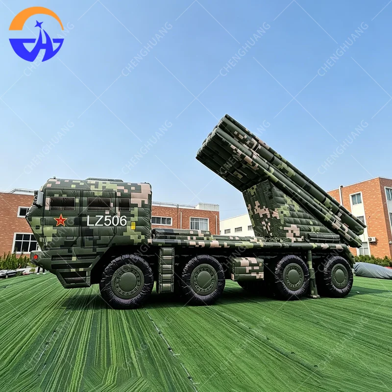 Customized large simulation inflatable tank cannon model Oxford cloth material with blower inflatable decoration
Customized large simulation inflatable tank cannon model Oxford cloth material with blower inflatable decoration