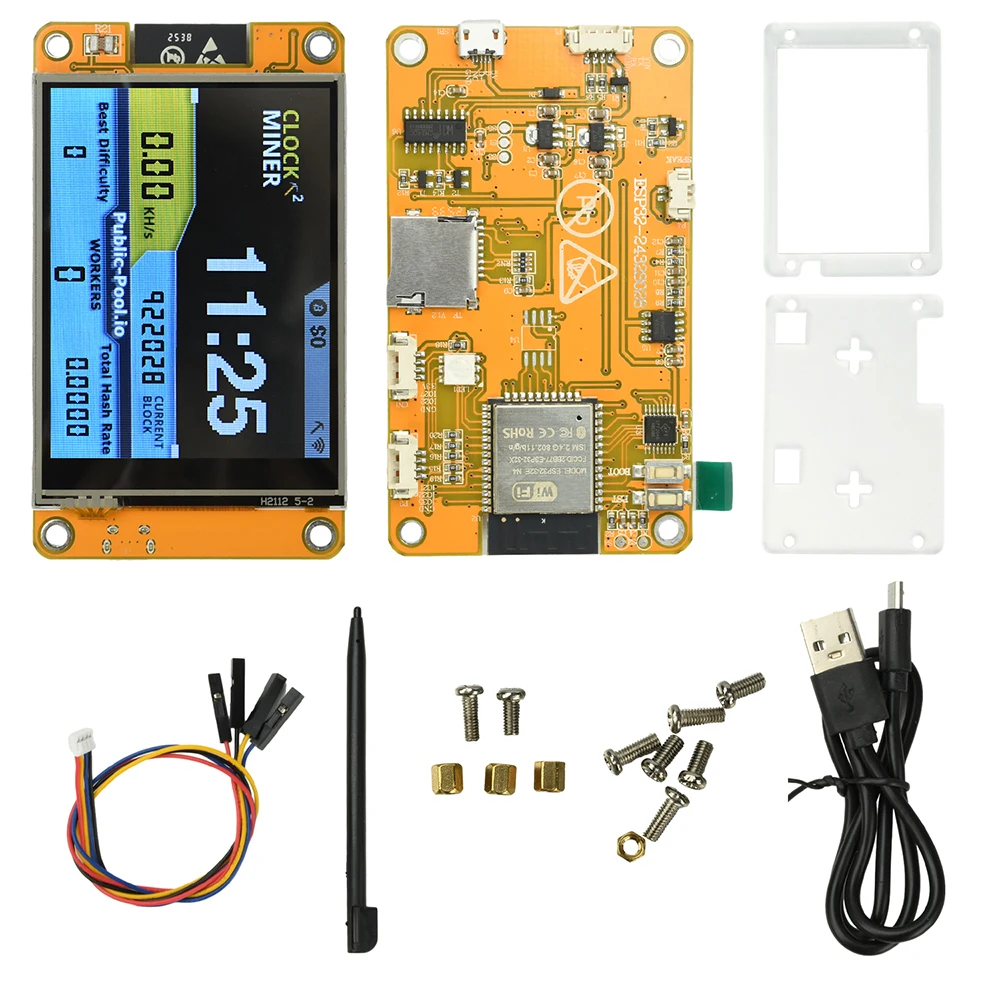 ESP32 2,8-дюймовый OLED-дисплей, макетная плата ESP32-2432S028, микро-USB с хэш-скоростью работы 355 кГц/с
ESP32 2,8-дюймовый OLED-дисплей, макетная плата ESP32-2432S028, микро-USB с хэш-скоростью работы 355 кГц/с