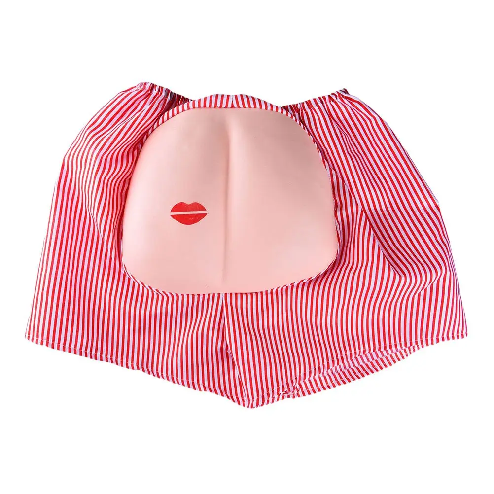 Funny Buttocks Shorts Plastic Fake Butt One Size Comfy Elastic Waist Stripe Dots Loose Fit Joke Props Soft Material Unique
Funny Buttocks Shorts Plastic Fake Butt One Size Comfy Elastic Waist Stripe Dots Loose Fit Joke Props Soft Material Unique