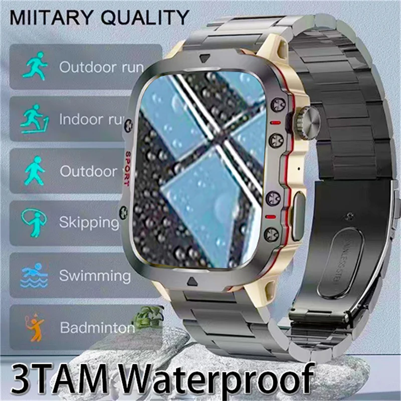 2024 New Rugged Military GPS Smart Watch Men AMOLED HD Screen Heart Rate Waterproof Outdoor SmartWatch Bluetooth Call For Xiaomi
2024 New Rugged Military GPS Smart Watch Men AMOLED HD Screen Heart Rate Waterproof Outdoor SmartWatch Bluetooth Call For Xiaomi