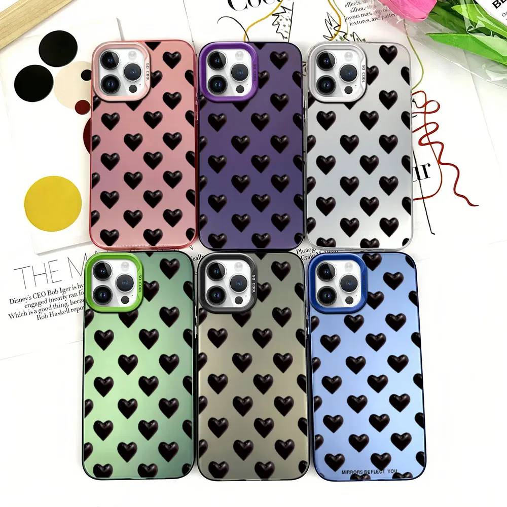 Luxury Black Heart Phone Case for iPhone 12 11 13 14 15 16 Pro Plus IMD Plating Cover
Luxury Black Heart Phone Case for iPhone 12 11 13 14 15 16 Pro Plus IMD Plating Cover