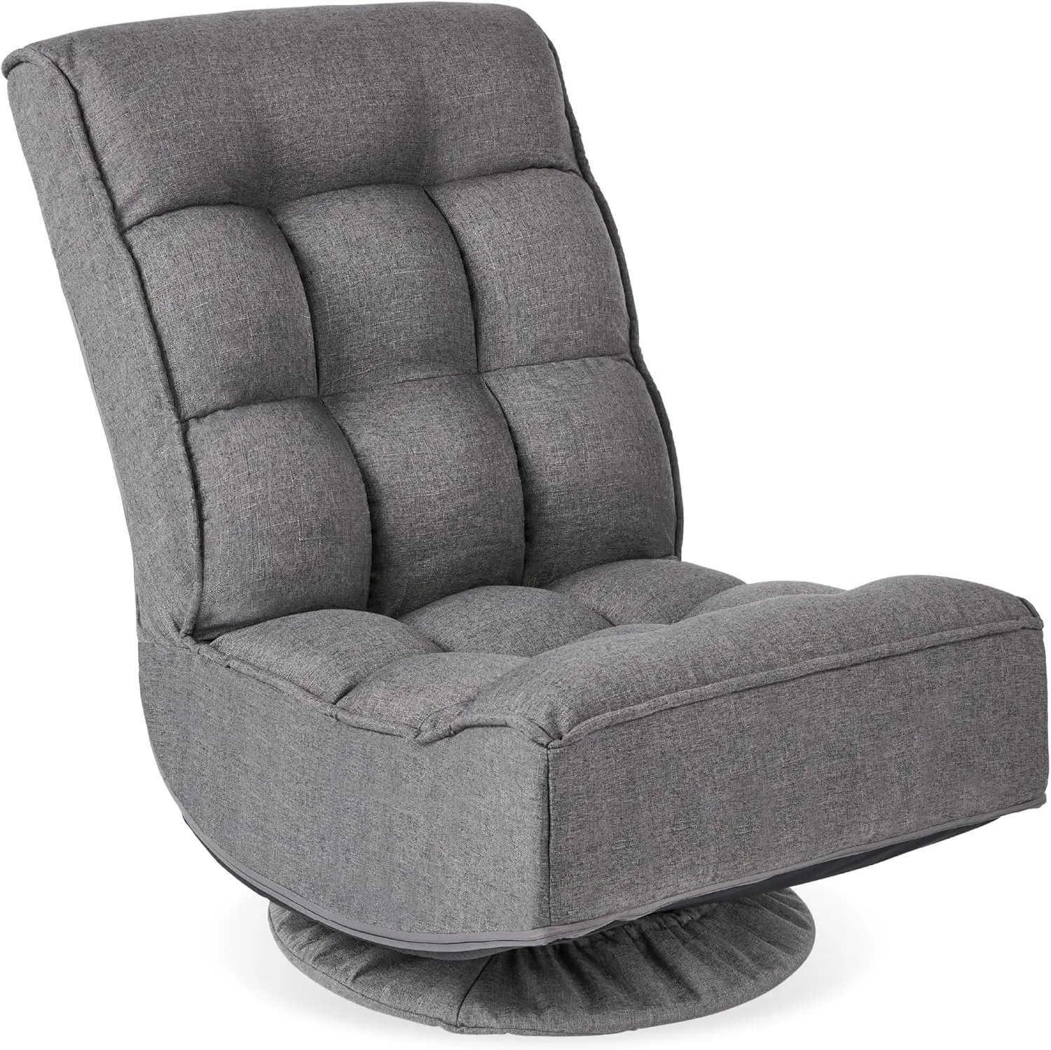 Reclining Folding Floor Gaming Chair for Home,Office,Lounging,Reading w/360-Degree Swivel,4 Adjustable Positions,Tufted Cushions
Reclining Folding Floor Gaming Chair for Home,Office,Lounging,Reading w/360-Degree Swivel,4 Adjustable Positions,Tufted Cushions