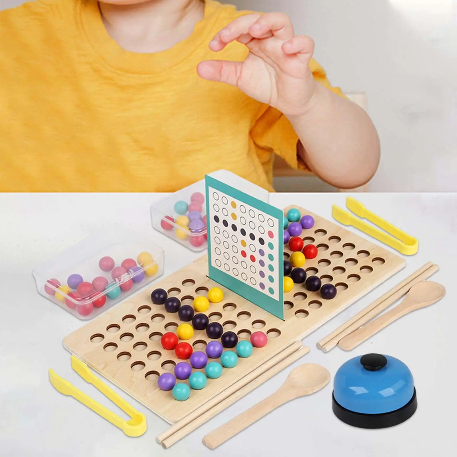 Wooden Board Bead Game Sorter Game Matching for Children Girls and Boys Kids
Wooden Board Bead Game Sorter Game Matching for Children Girls and Boys Kids