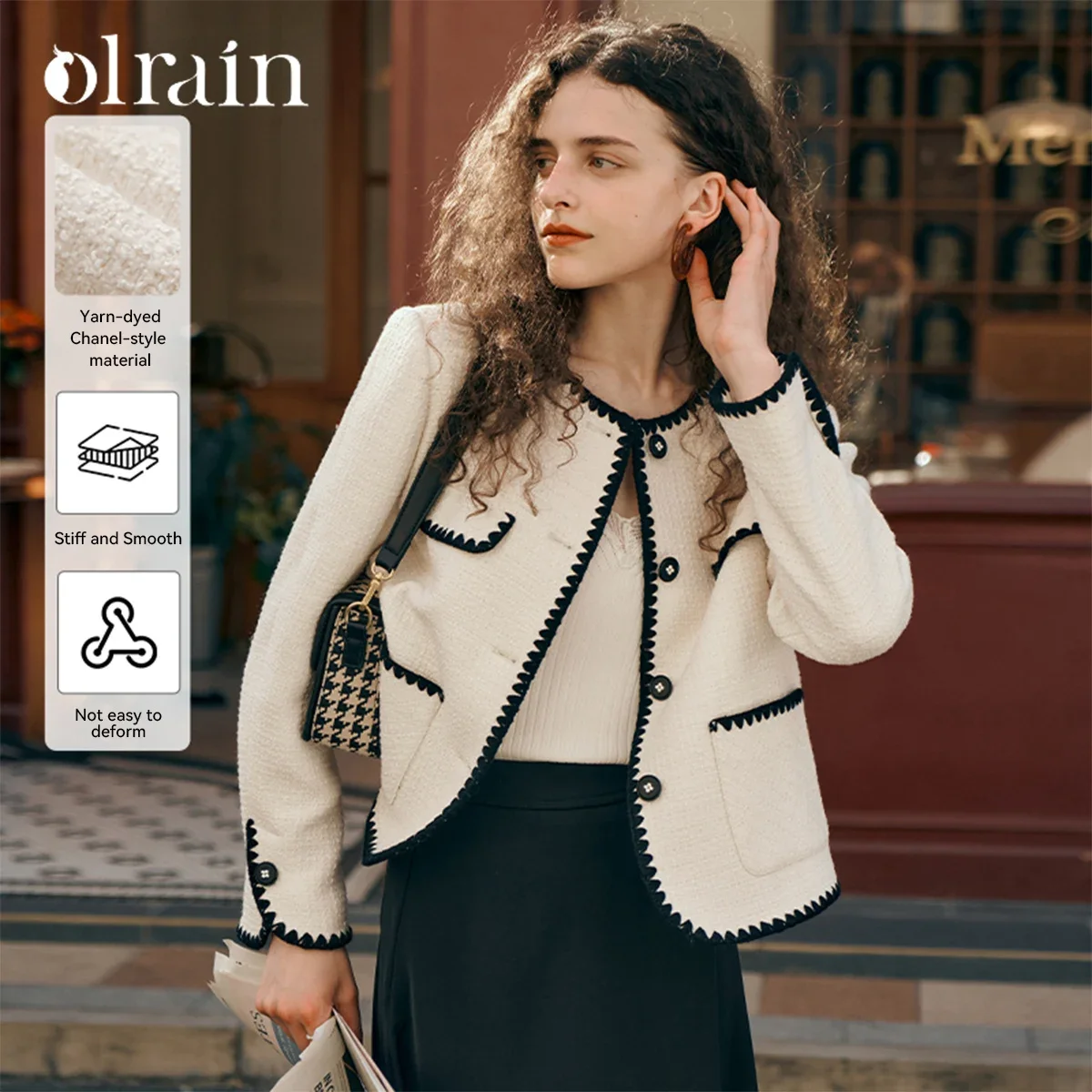 OLrain Korean Crop Jackets for Women 2025 Spring Straight Spliced Chic Button Crewneck Long Sleeve Ladies Coats G23QW85531
OLrain Korean Crop Jackets for Women 2025 Spring Straight Spliced Chic Button Crewneck Long Sleeve Ladies Coats G23QW85531