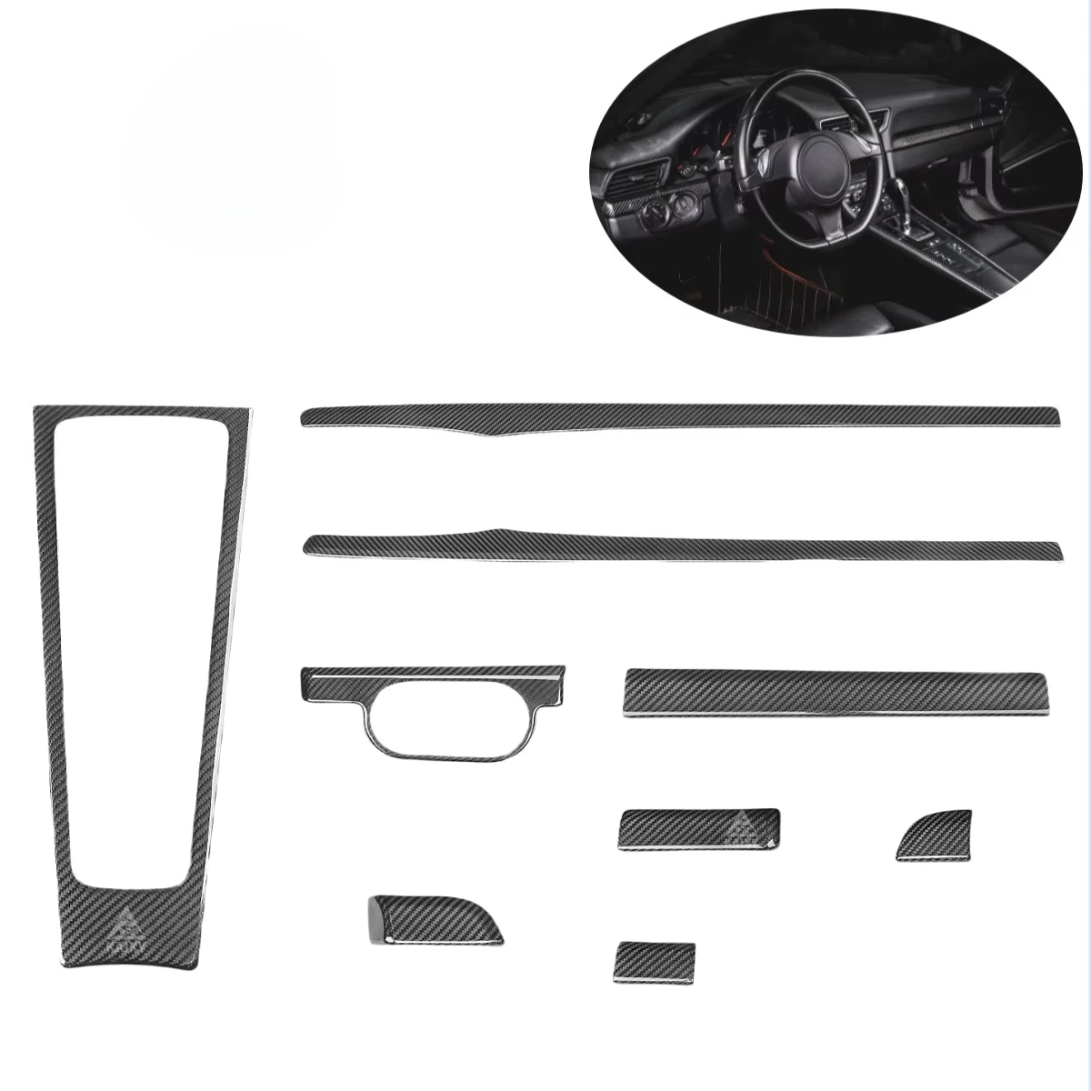 Dry Carbon Fiber Interiors Cover (9 Pcs) For Porsche Carrera 911 991 2012-2018
Dry Carbon Fiber Interiors Cover (9 Pcs) For Porsche Carrera 911 991 2012-2018