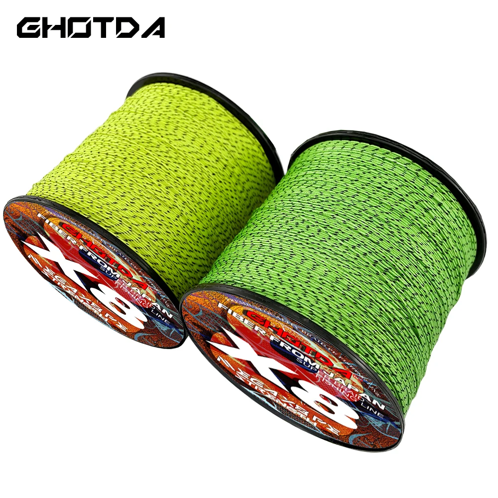 GHOTDA 8x Spotted Braided Fishing Line 4 Colors Available Invisible 18-78LB Strong Abrasion Resistance Line 500M 1000M
GHOTDA 8x Spotted Braided Fishing Line 4 Colors Available Invisible 18-78LB Strong Abrasion Resistance Line 500M 1000M