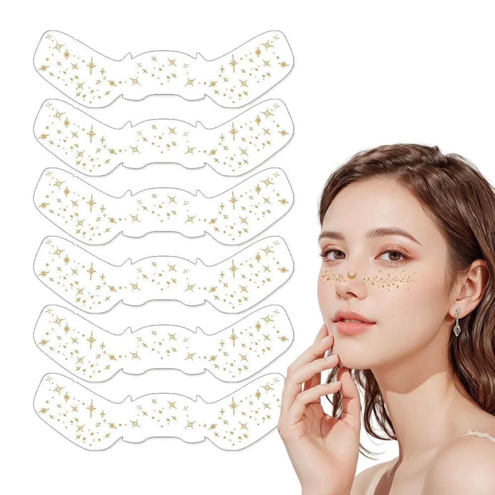 6Pcs Glitter Fake Freckles Tattoo Stickers Waterproof Eye Decal Temporary Tattoo Stickers Long-lasting Costume Parties
6Pcs Glitter Fake Freckles Tattoo Stickers Waterproof Eye Decal Temporary Tattoo Stickers Long-lasting Costume Parties