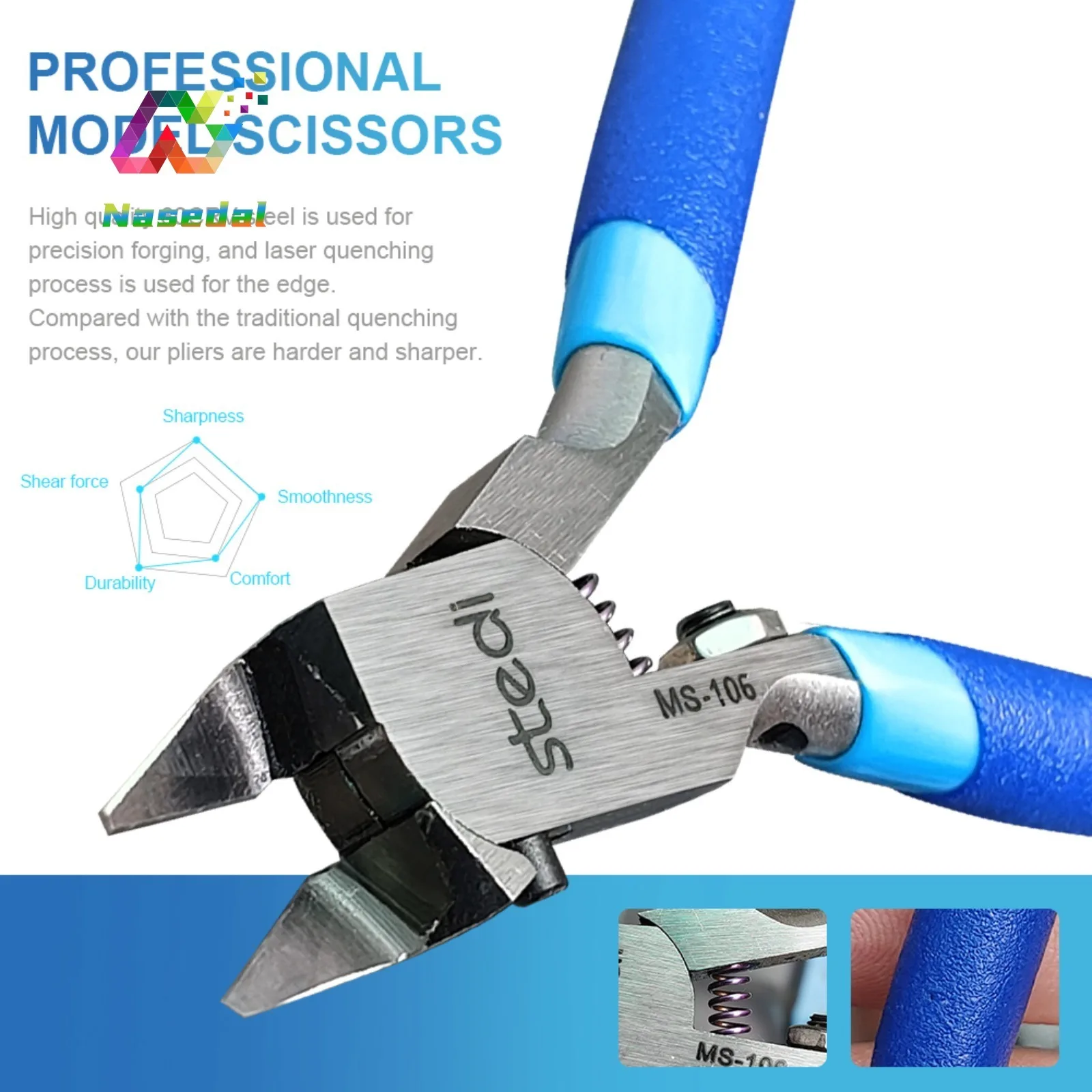 Ножницы Stedi MS106 с одним лезвием для удаления заусенцев, для сборки моделей Gunpla, диапазон резки 3 мм, ультратонкие, острые
Ножницы Stedi MS106 с одним лезвием для удаления заусенцев, для сборки моделей Gunpla, диапазон резки 3 мм, ультратонкие, острые