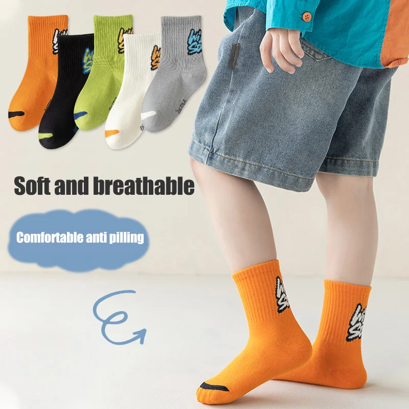 5Pcs/set Summer Breathable Boys Girls Short Socks Mesh Cotton Letter Children Sports Socks Kids Casual Socks 3-15Years
5Pcs/set Summer Breathable Boys Girls Short Socks Mesh Cotton Letter Children Sports Socks Kids Casual Socks 3-15Years