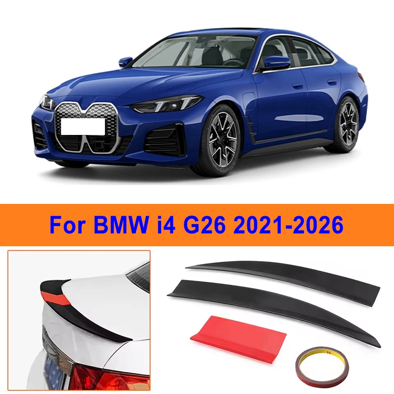 For BMW i4 G26 2021-2026 3-Section ABS Rear Trunk Spoiler 115-125cm Adjustable Sports Decor Top Wing Car Exterior Parts
For BMW i4 G26 2021-2026 3-Section ABS Rear Trunk Spoiler 115-125cm Adjustable Sports Decor Top Wing Car Exterior Parts