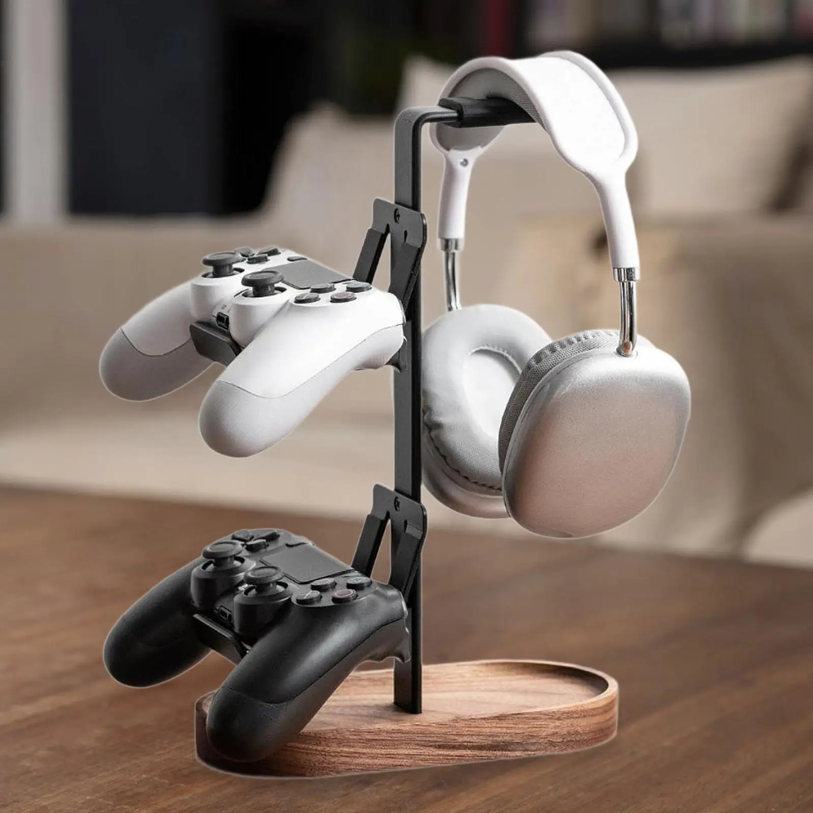 Controller and Headset Holder Bracket Portable Tabletop Non Slip Sturdy Wood Base Universal Headphone Display Stand Men Gift
Controller and Headset Holder Bracket Portable Tabletop Non Slip Sturdy Wood Base Universal Headphone Display Stand Men Gift
