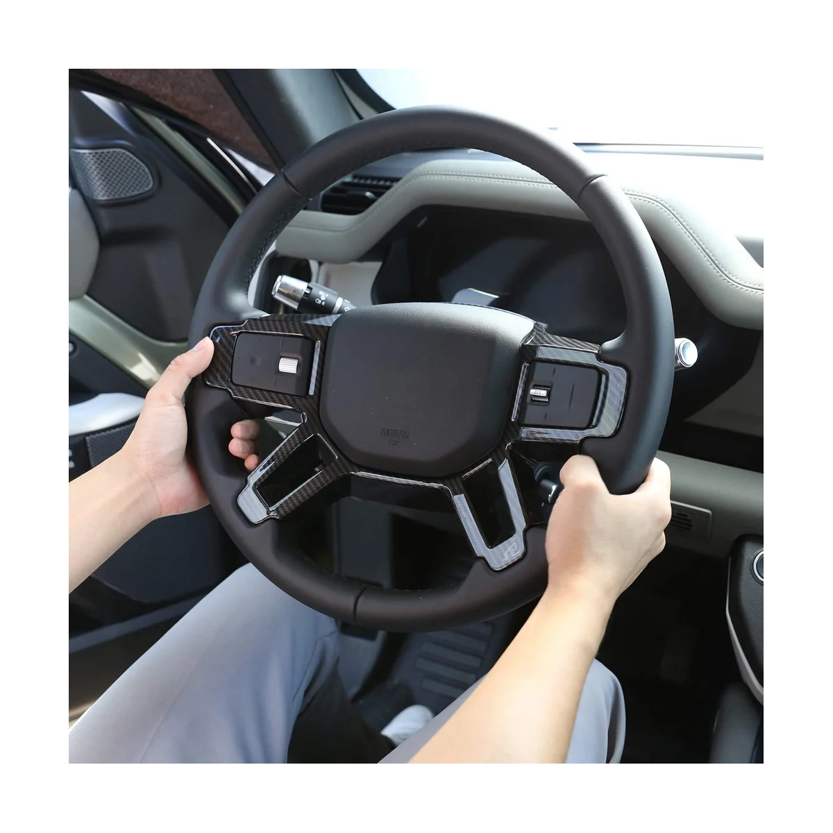 Firmly For Land Rover Defender 90 110 2020-2023 Steering Wheel Decoration Cover Trim Interior Accessories (ABS Carbon Fiber)
Firmly For Land Rover Defender 90 110 2020-2023 Steering Wheel Decoration Cover Trim Interior Accessories (ABS Carbon Fiber)