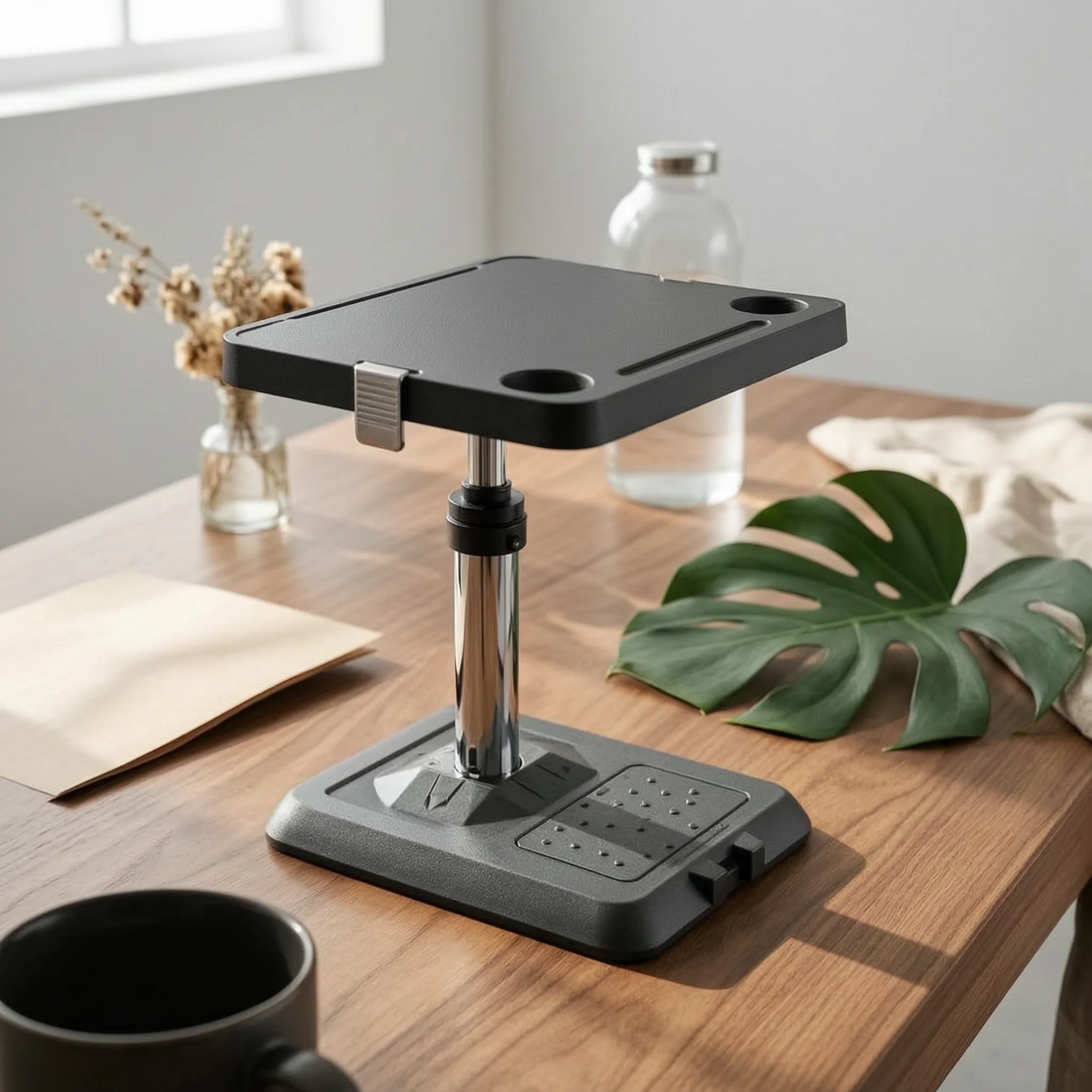 Pneumatic Car Desk Easy to Stow-Away Portable Vehicle Folding Table for Camping
Pneumatic Car Desk Easy to Stow-Away Portable Vehicle Folding Table for Camping