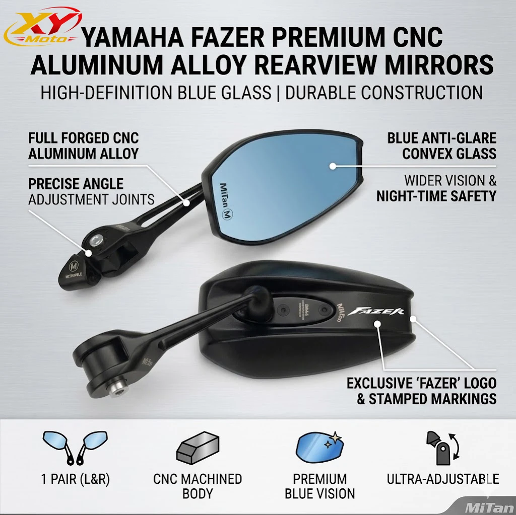 Universal All Metal Motorcycle Rearview Mirrors Anti-glare Blue Glass Mirror For Yamaha FZ1 FZ6 FZ8 FZ-1 FZ-6 FZ-8 Fazer 150
Universal All Metal Motorcycle Rearview Mirrors Anti-glare Blue Glass Mirror For Yamaha FZ1 FZ6 FZ8 FZ-1 FZ-6 FZ-8 Fazer 150