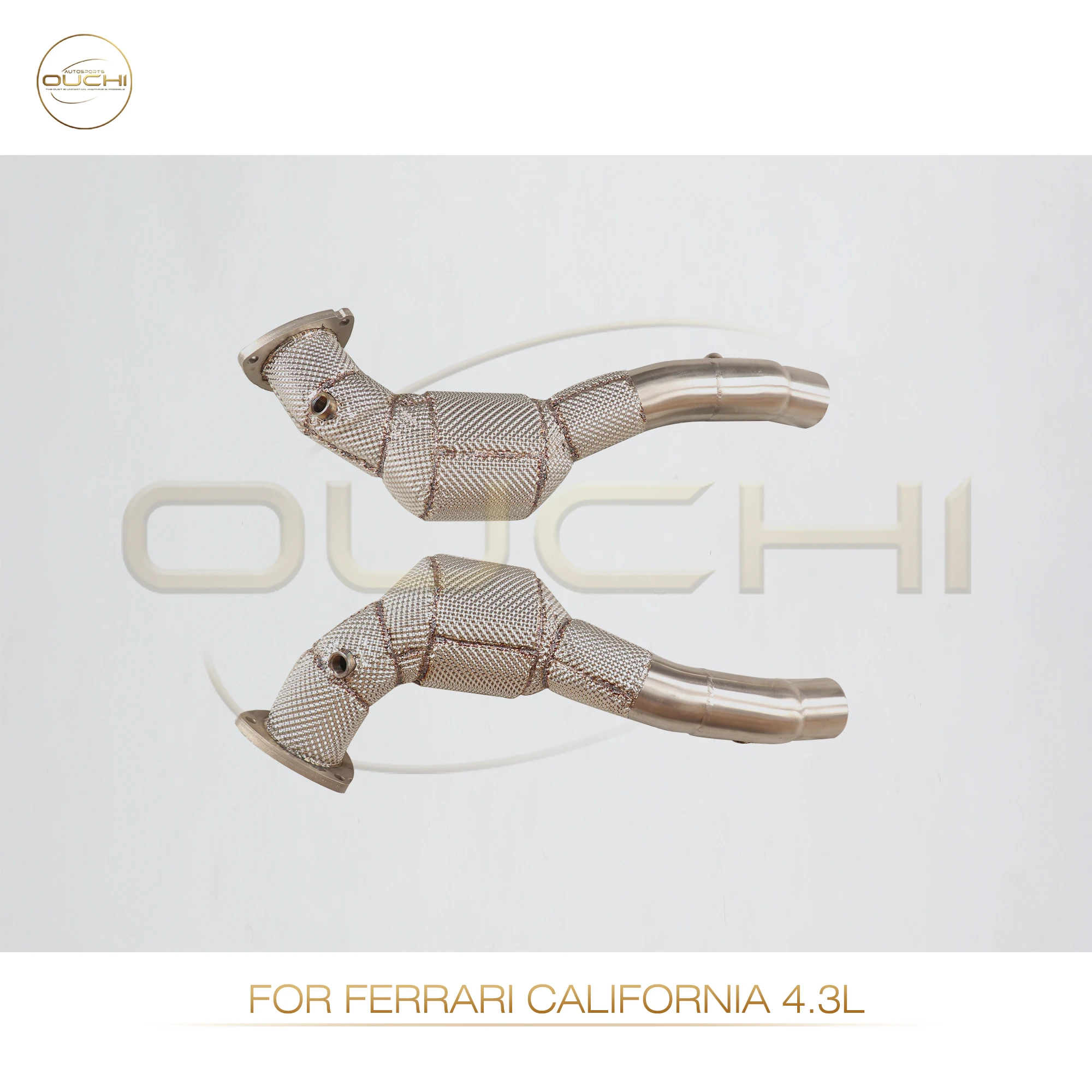 OUCHI Factory Direct Sales Catalysis Downpipe for Ferrari California 4.3L SS304 Exhaust With Heat Shield Car Accessories
OUCHI Factory Direct Sales Catalysis Downpipe for Ferrari California 4.3L SS304 Exhaust With Heat Shield Car Accessories