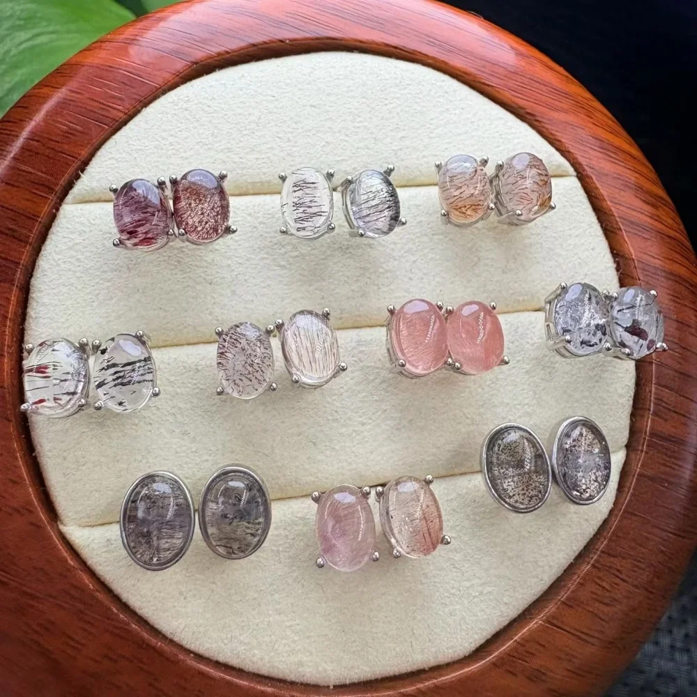 S925 Sterling Silver Natural Super Seven Quartz Earrings Fashion Elegant Jewelry Crystal Women's Birthday Gift Mature Charm
S925 Sterling Silver Natural Super Seven Quartz Earrings Fashion Elegant Jewelry Crystal Women's Birthday Gift Mature Charm
