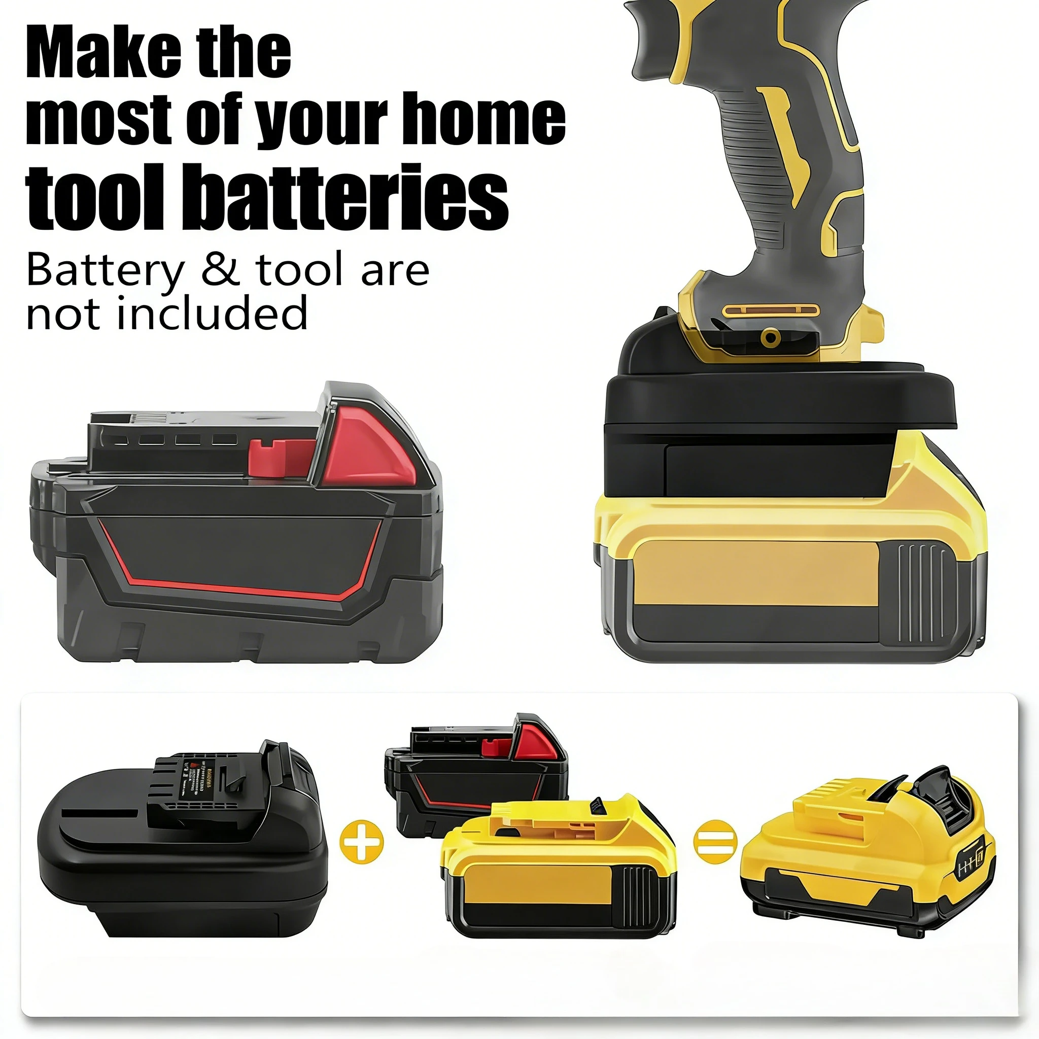 Адаптер для аккумуляторов DM18DW12: преобразователь для электроинструментов Milwaukee 18В в 12В, конвертер для аккумуляторов Dewalt 20В в дрели Dewalt 12В
Адаптер для аккумуляторов DM18DW12: преобразователь для электроинструментов Milwaukee 18В в 12В, конвертер для аккумуляторов Dewalt 20В в дрели Dewalt 12В