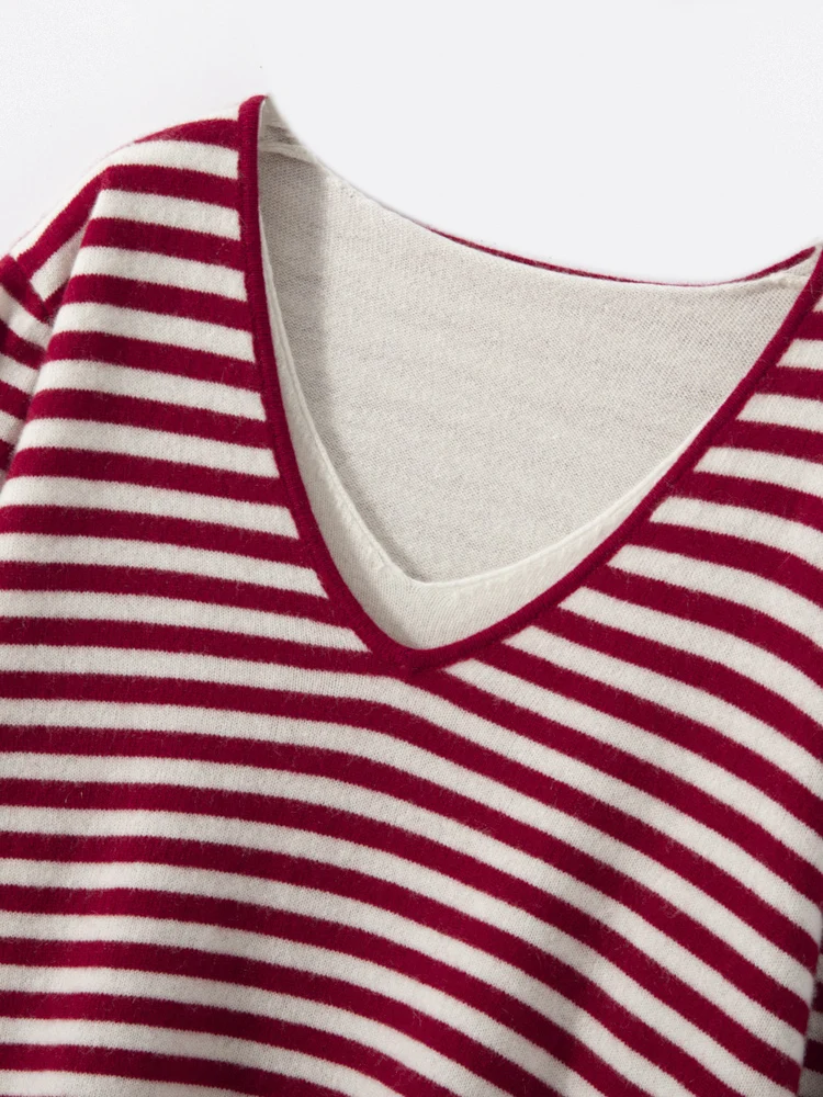 Luxury Women 100% Cashmere Sweater V-neck Long Sleeve Pullover Fake Two-piece Simple Style Cashmere Knitwear Autumn Winter Tops
Luxury Women 100% Cashmere Sweater V-neck Long Sleeve Pullover Fake Two-piece Simple Style Cashmere Knitwear Autumn Winter Tops
