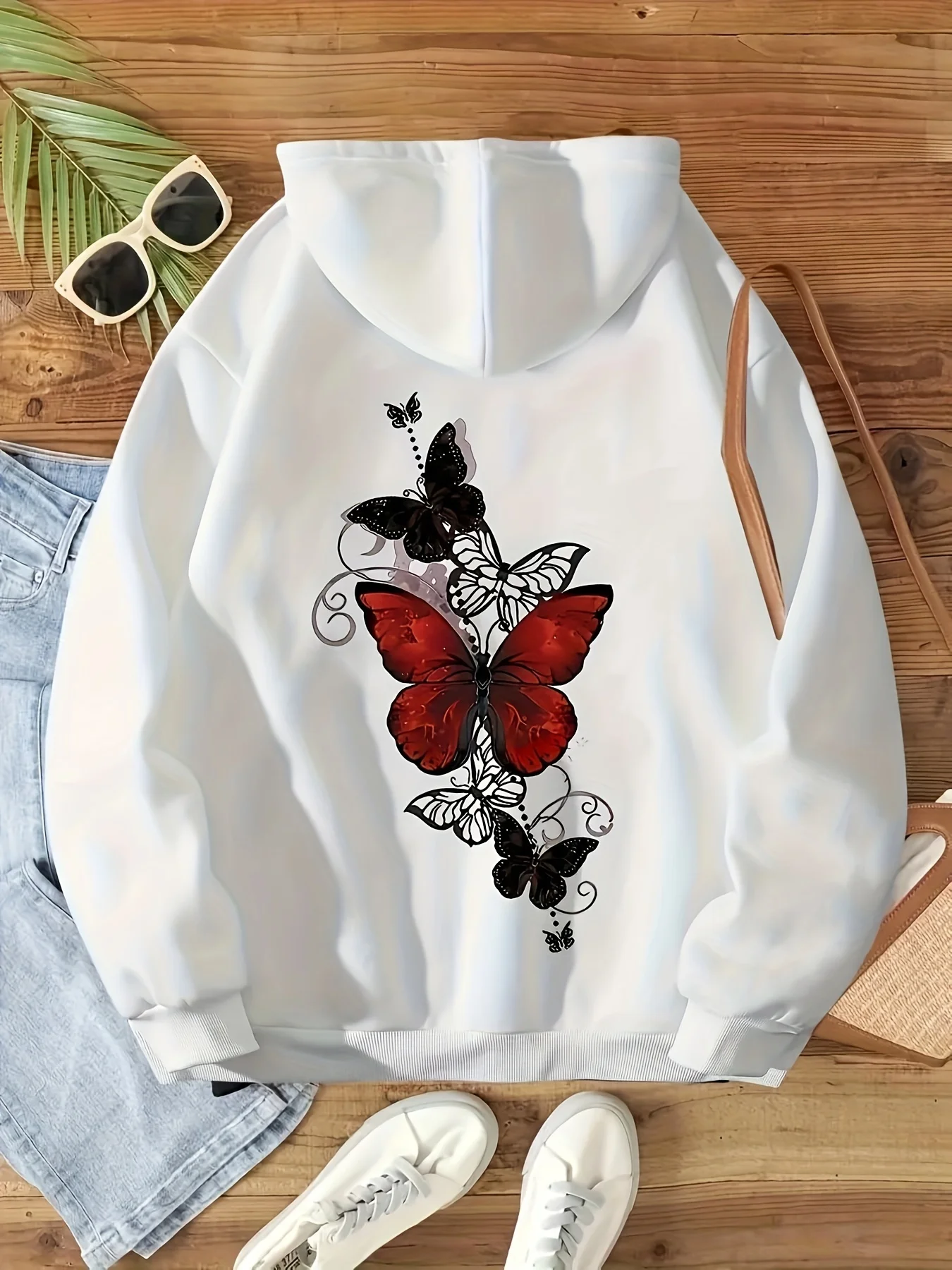 Butterfly Graphic Printing Autumn and Winter Cotton Men's and Women's Hoodies Casual Outdoor Street Sports Loose Training Brand
Butterfly Graphic Printing Autumn and Winter Cotton Men's and Women's Hoodies Casual Outdoor Street Sports Loose Training Brand