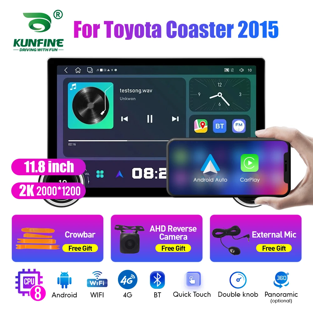 11.8 Inch 2K Double Knobs 2 Din Car Radio For Honda Coaster 2015 Car Radio DVD Multimedia Video Player Android Auto Carplay
11.8 Inch 2K Double Knobs 2 Din Car Radio For Honda Coaster 2015 Car Radio DVD Multimedia Video Player Android Auto Carplay
