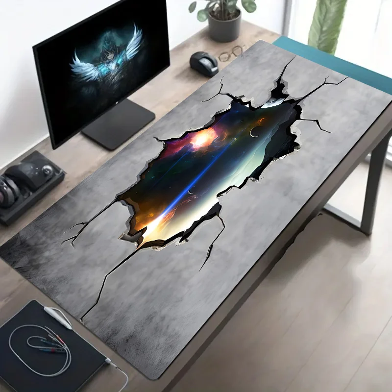 Large cosmic Crack game mouse pad, anti-slip rubber, washable computer game accessory, high-definition printing desk pad
Large cosmic Crack game mouse pad, anti-slip rubber, washable computer game accessory, high-definition printing desk pad