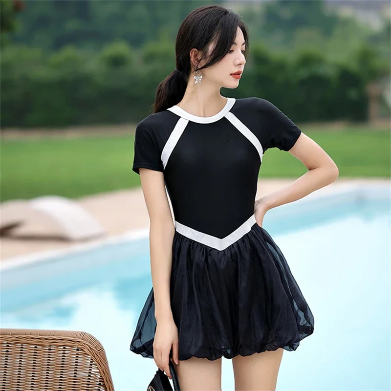 2024 New Women Skirt One-Piece Swimsuit Athletic Chlorine Resistant Swimwear Surfing Sport Female Swimming Hot Spring bathing
2024 New Women Skirt One-Piece Swimsuit Athletic Chlorine Resistant Swimwear Surfing Sport Female Swimming Hot Spring bathing