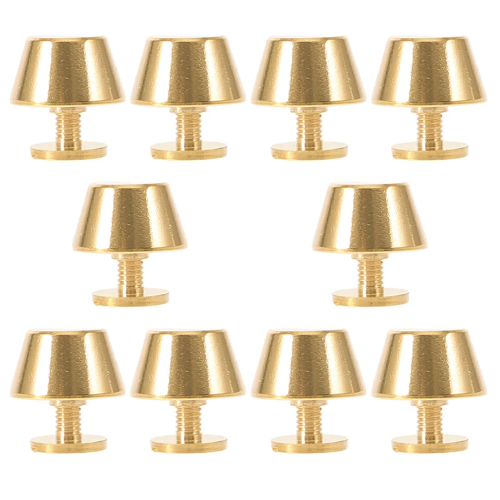 10 Pcs Handbag Bottom Nails Decorative Rivets Crafts DIY Making Supplies Brass Purse Studs
10 Pcs Handbag Bottom Nails Decorative Rivets Crafts DIY Making Supplies Brass Purse Studs
