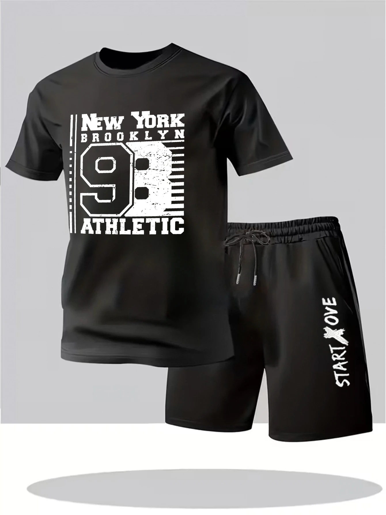 Мужской летний костюм 2025: комплект из двух предметов, тонкий полиэстер, спортивный костюм, свитшот с принтом
Мужской летний костюм 2025: комплект из двух предметов, тонкий полиэстер, спортивный костюм, свитшот с принтом