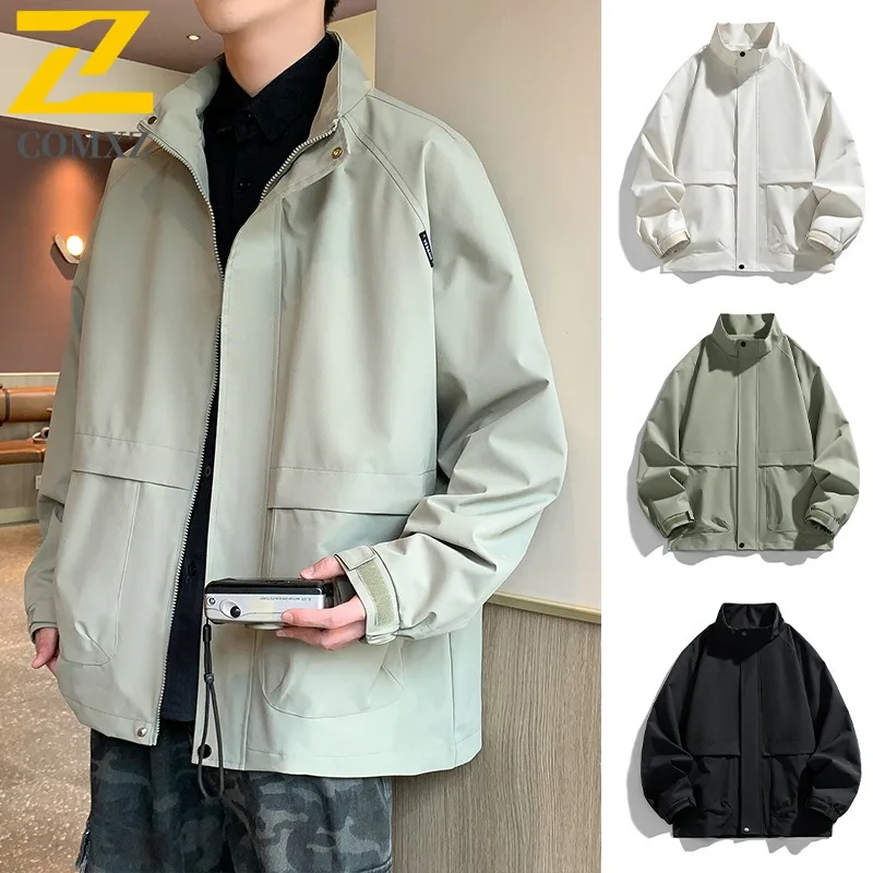 COMXZ Men Jacket Solid Color Outdoor Adventure Climbing Sport Cycling Gorpcore Windbreaker Autumn Preppy Jacket with No Hood
COMXZ Men Jacket Solid Color Outdoor Adventure Climbing Sport Cycling Gorpcore Windbreaker Autumn Preppy Jacket with No Hood