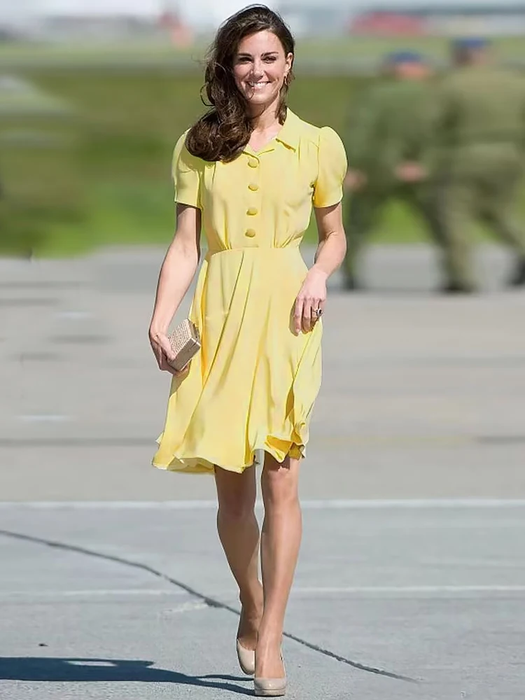 Kate Princess Summer New Women'S Short Sleeve Shirt Dress Casual Fashion Office Party Elegant Vintage Designer Mini Dresses
Kate Princess Summer New Women'S Short Sleeve Shirt Dress Casual Fashion Office Party Elegant Vintage Designer Mini Dresses