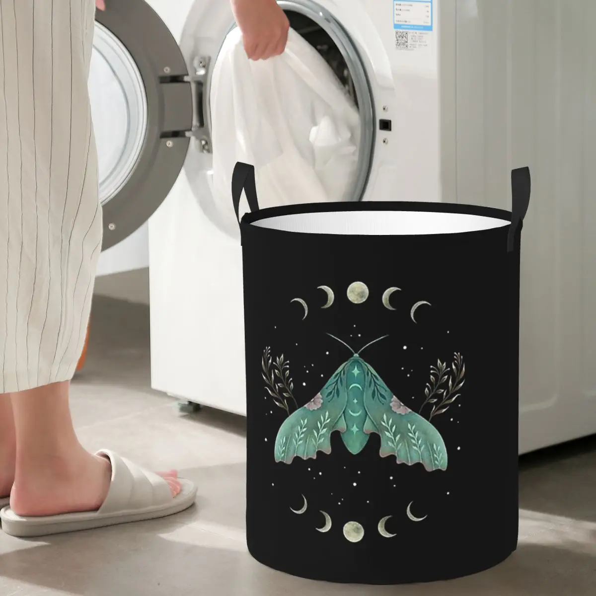 Luna And Moth Folding Laundry Baskets Dirty Clothes Sundries Storage Basket Home Organizer Bag
Luna And Moth Folding Laundry Baskets Dirty Clothes Sundries Storage Basket Home Organizer Bag