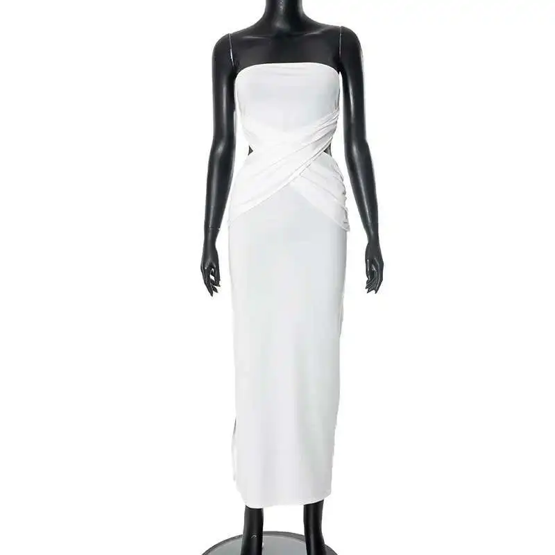 Trendy Women's Q25ds071 Clothing 2025 Spring New Sexy Backless Hollow Out Long Skirt Slim Fit Dress Dress Robe Vestido Women
Trendy Women's Q25ds071 Clothing 2025 Spring New Sexy Backless Hollow Out Long Skirt Slim Fit Dress Dress Robe Vestido Women