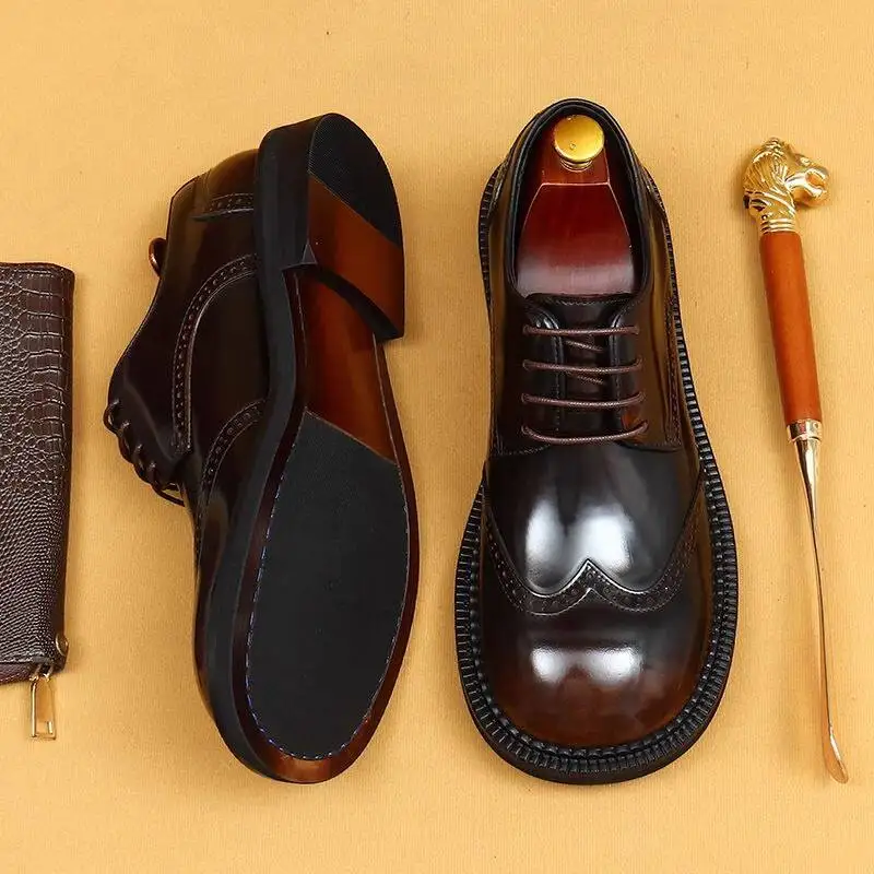 Mens Vintage Genuine Leather Oxford Shoes Brogue Dress Shoes for Men Classic Formal Business Footwear Casual Wedding Party Shoes
Mens Vintage Genuine Leather Oxford Shoes Brogue Dress Shoes for Men Classic Formal Business Footwear Casual Wedding Party Shoes