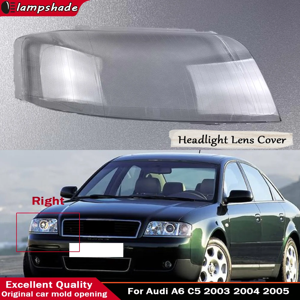 For Audi A6 C5 2003 2004 2005 Auto Lamp Case Car Front Transparent Lens Shell Auto Glass Lampshade Headlamp Headlight Cover
For Audi A6 C5 2003 2004 2005 Auto Lamp Case Car Front Transparent Lens Shell Auto Glass Lampshade Headlamp Headlight Cover