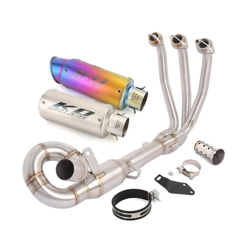 For CFMOTO 675SR 2024-2025 675NK 2025 Motorcycle Exhaust System 51MM Muffler Front Link Pipe With DB Killer Stainless Steel
For CFMOTO 675SR 2024-2025 675NK 2025 Motorcycle Exhaust System 51MM Muffler Front Link Pipe With DB Killer Stainless Steel