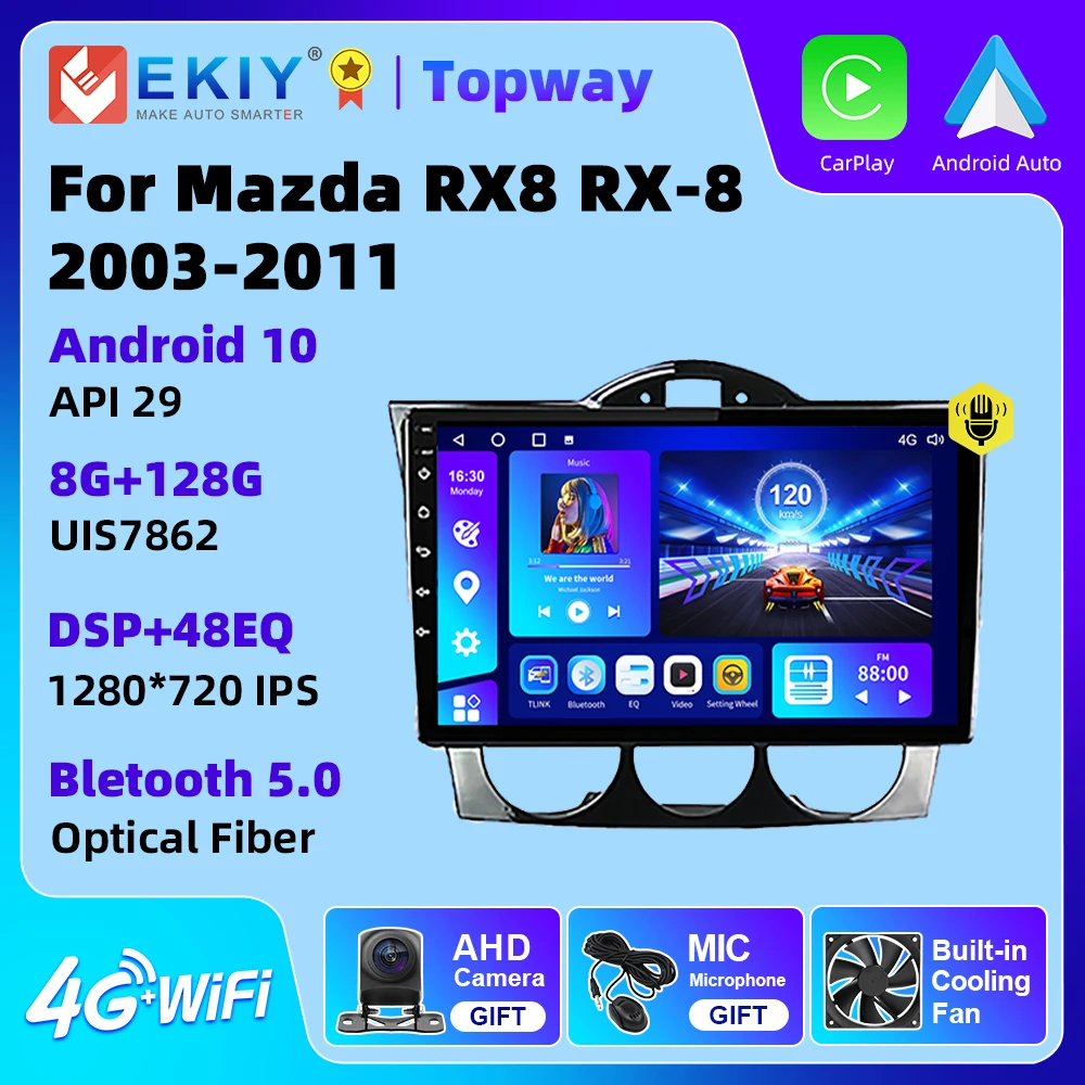 EKIY Car Radio For Mazda RX8 RX-8 2003-2011 Multimedia Player GPS Navigation Stereo Carplay Android Auto Head Unit 2Din
EKIY Car Radio For Mazda RX8 RX-8 2003-2011 Multimedia Player GPS Navigation Stereo Carplay Android Auto Head Unit 2Din