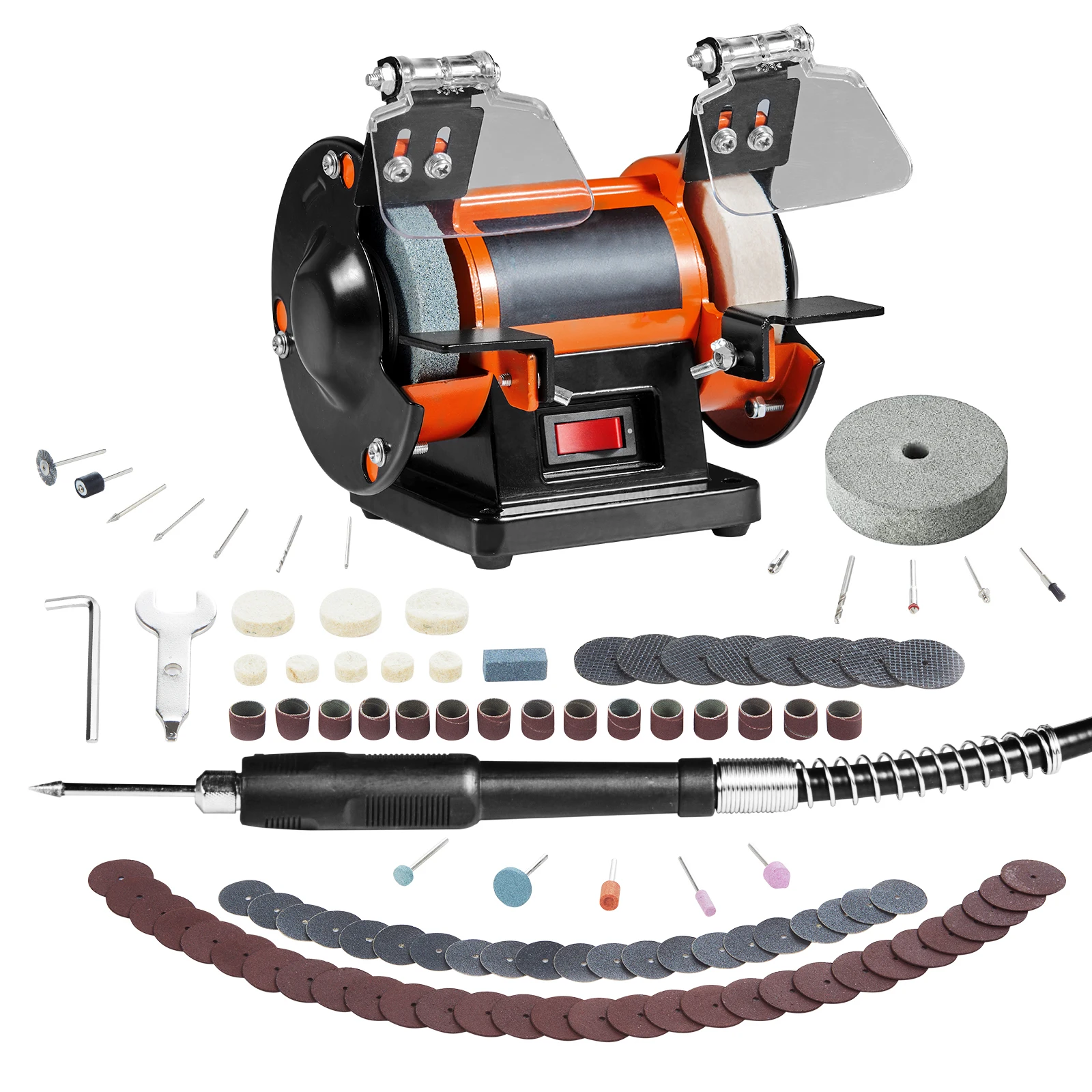 SucceBuy 3in Jewelry Polisher Buffer Brushless Adjustable Speed Mini Multi-purpose Bench Grinder Polishing Machine for Gemstones
SucceBuy 3in Jewelry Polisher Buffer Brushless Adjustable Speed Mini Multi-purpose Bench Grinder Polishing Machine for Gemstones